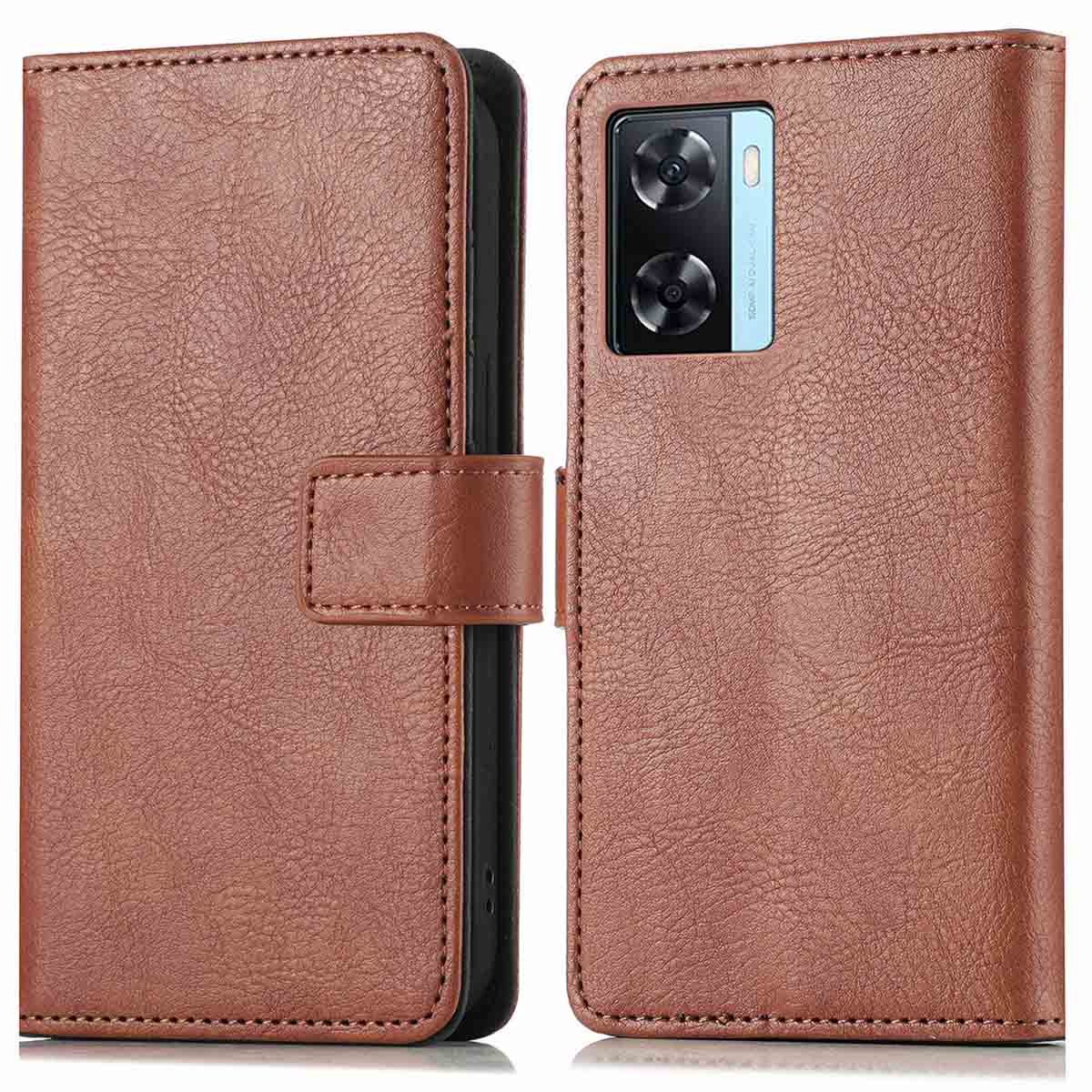 imoshion Hoesje - Geschikt voor Oppo A57 / Oppo A57s - Luxe Bookcase - Bruin