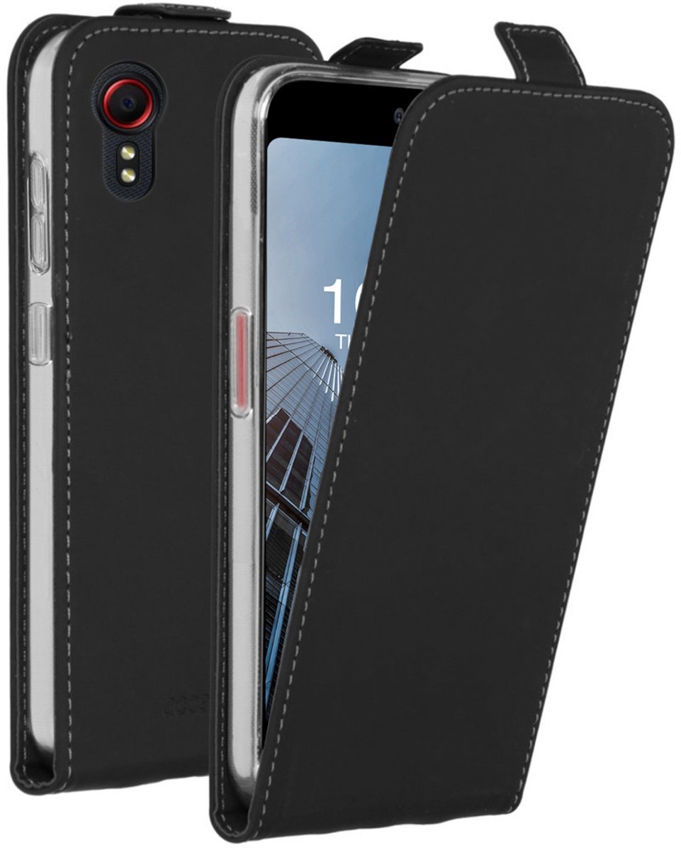 Accezz Hoesje - Geschikt voor Samsung Galaxy Xcover 5 - Flipcase - Zwart