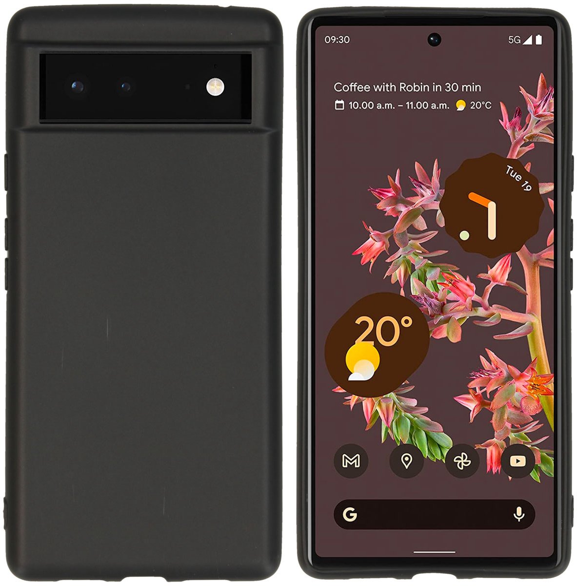imoshion Hoesje - Geschikt voor Google Pixel 6 - Color Backcover - Zwart
