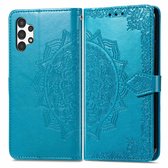 imoshion Hoesje - Geschikt voor Samsung Galaxy A13 (4G) - Mandala Bookcase - Turquoise