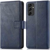 imoshion Hoesje - Geschikt voor Samsung Galaxy A14 (5G) / A14 (4G) - Luxe Bookcase - Donkerblauw