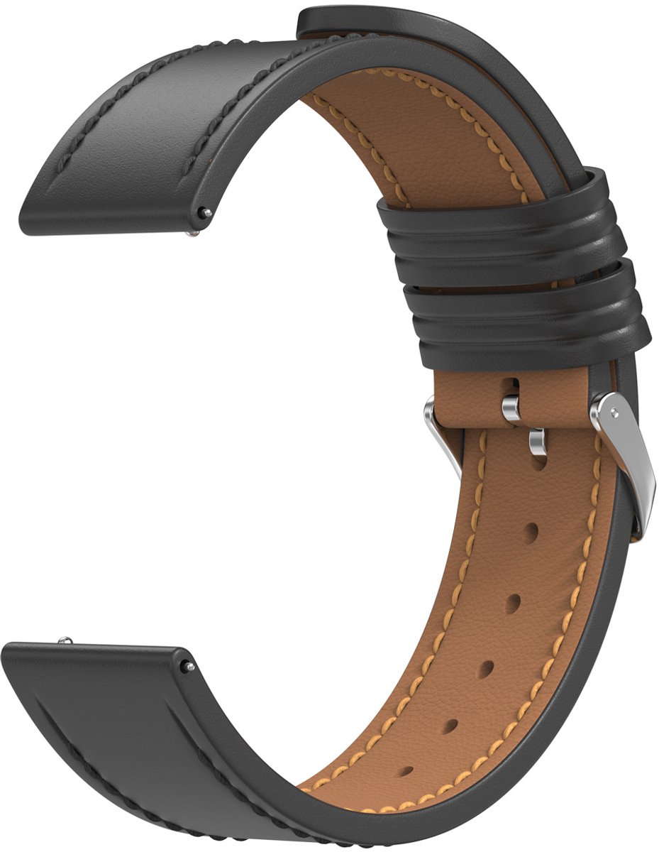 imoshion Modern leren bandje - Universeel 20 mm aansluiting - Zwart
