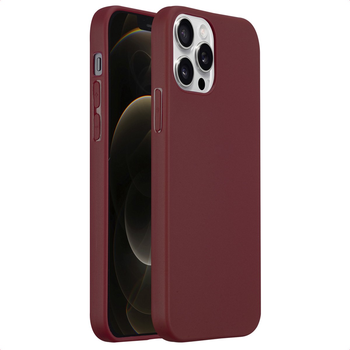 imoshion Hoesje - Geschikt voor Apple iPhone 12 Pro / 12 - Color Backcover - Wine Red