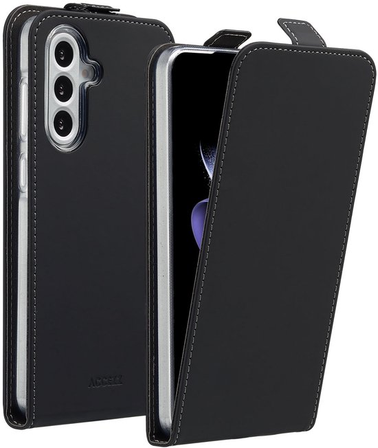Étui Accezz - Adapté au Samsung Galaxy A56 - Étui à rabat - Zwart