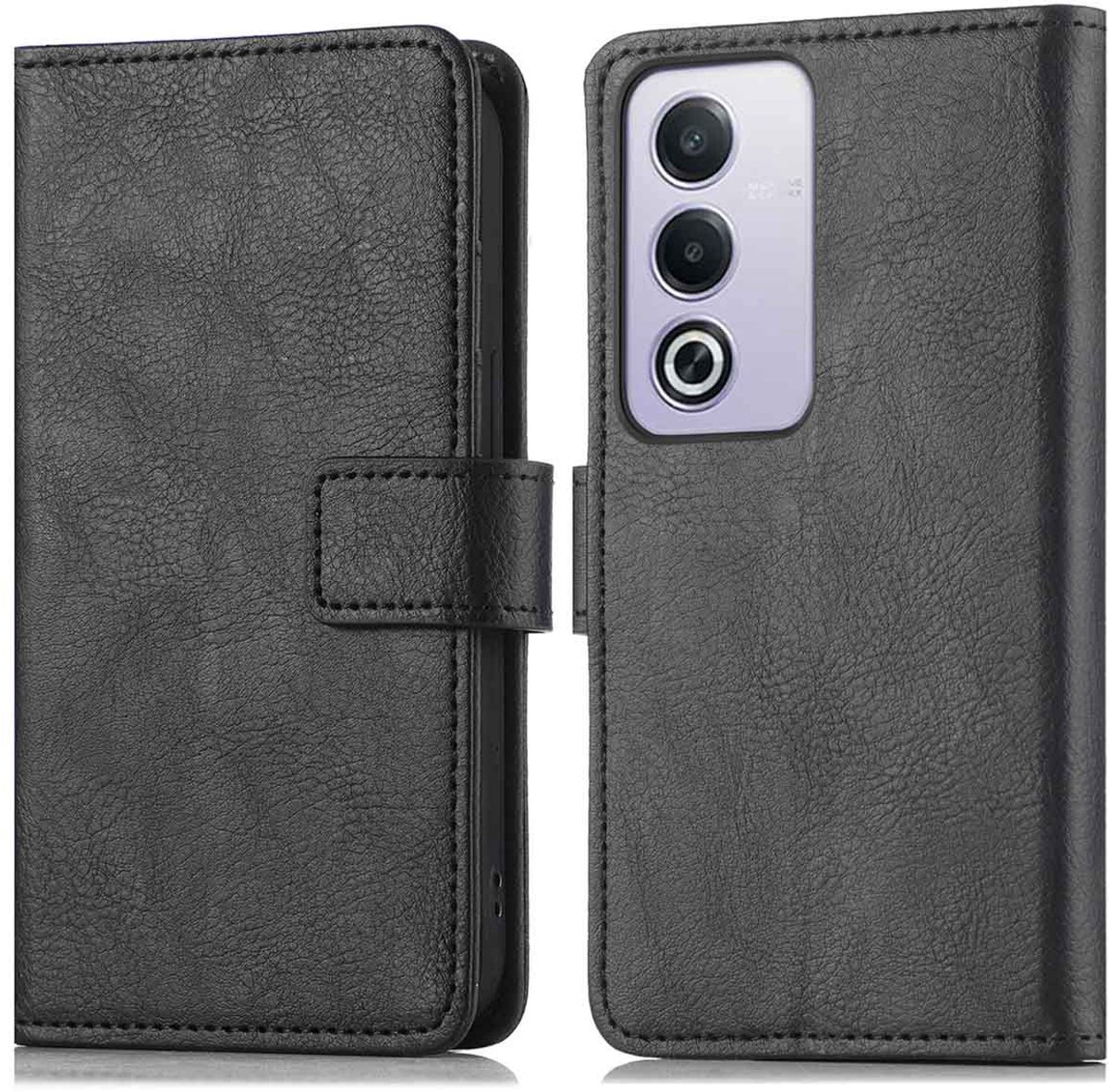 imoshion Hoesje - Geschikt voor Oppo A80 (5G) - Luxe Bookcase - Zwart