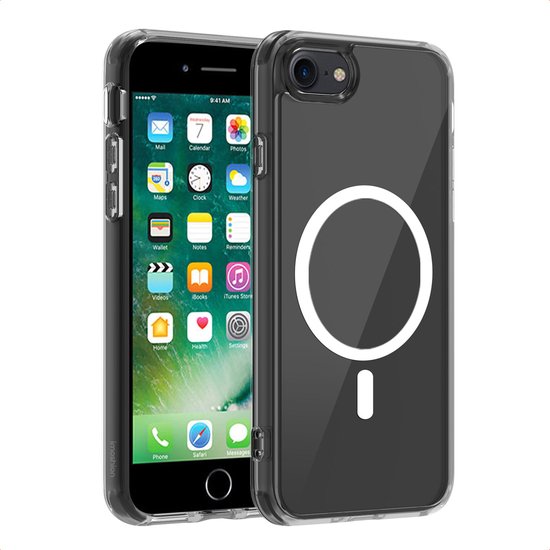 Coque imoshion - Compatible avec iPhone 7 / 8 / SE (2020) / SE (2022) - Coque arrière de protection compatible MagSafe - Transparente