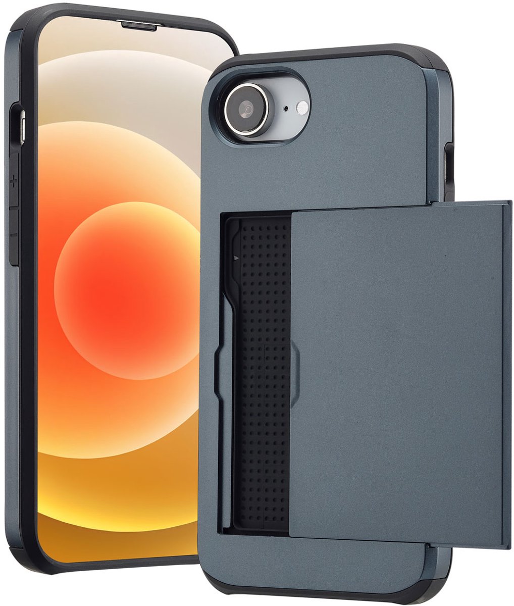 imoshion Hoesje met Pasjeshouder - Geschikt voor Apple iPhone 17e / 16e - Donkerblauw