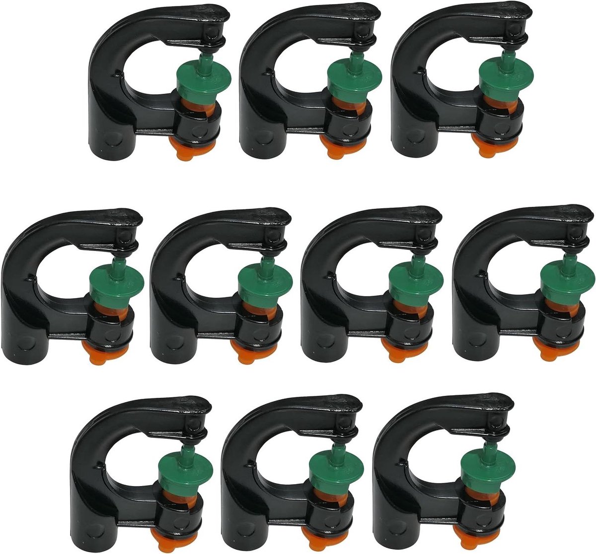 Allecta - Set van 10 microsproeiers 90° debiet 40 l/h - bereik 3 m² - irrigatiesysteem automatische sproeibewatering sproeien - kunststof.