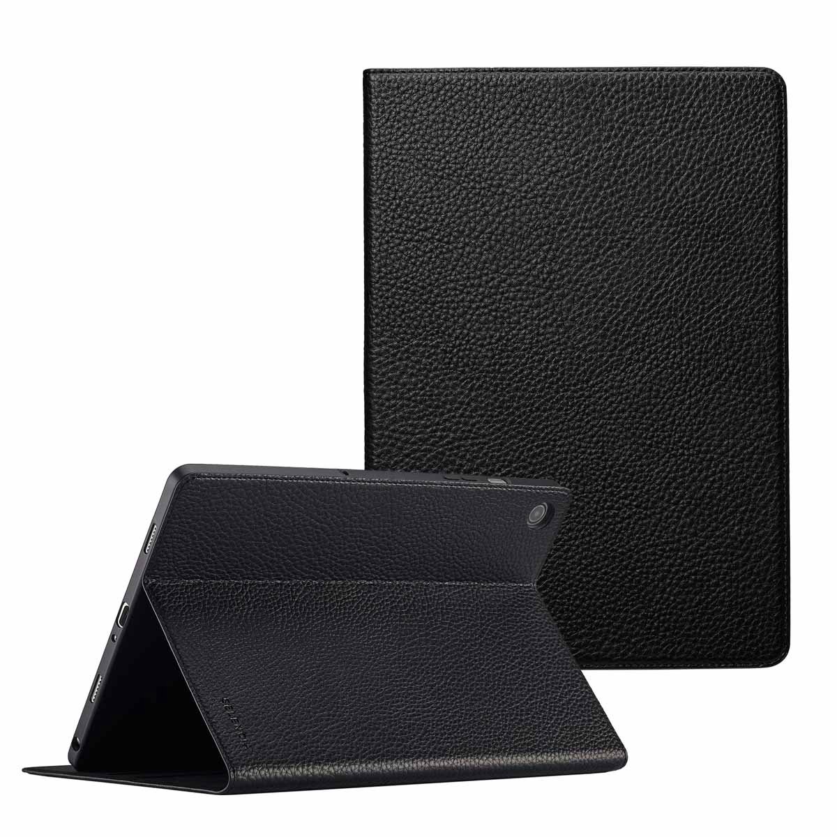 Selencia Tablet Hoes - Geschikt voor Samsung Galaxy Tab A9 Plus - tablet Bookcase - Zwart