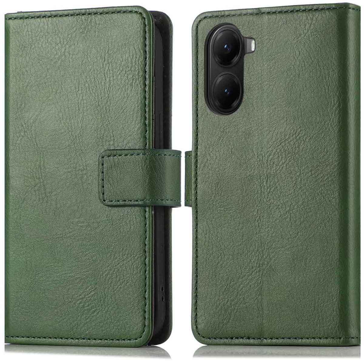 imoshion Hoesje - Geschikt voor Xiaomi Poco X7 Pro - Luxe Bookcase - Groen