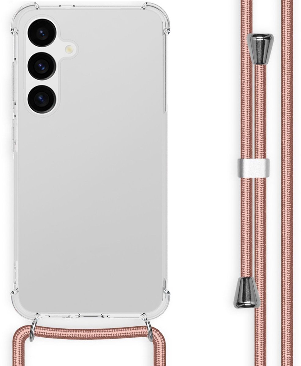 imoshion Hoesje - Geschikt voor Samsung Galaxy S24 Plus - Backcover met koord - Rosé Goud