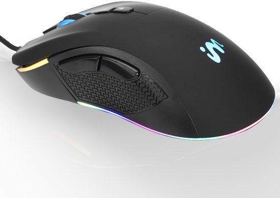 D110 Bedrade Gamingmuis – Honingraat Design, 7200 DPI, RGB-verlichting – Voor Pc, Mac, PS5 En Xbox