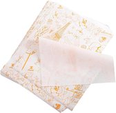 LDXDRU Burgerpapier, 1000 stuks, 15 x 15 cm, burgerpapier, hamburgerzakjes, sandwichpapier, sandwichpapierzakjes, Deli papieren bladen, snackzakken, wrap papier voor sandwich, friet, hamburger, cake