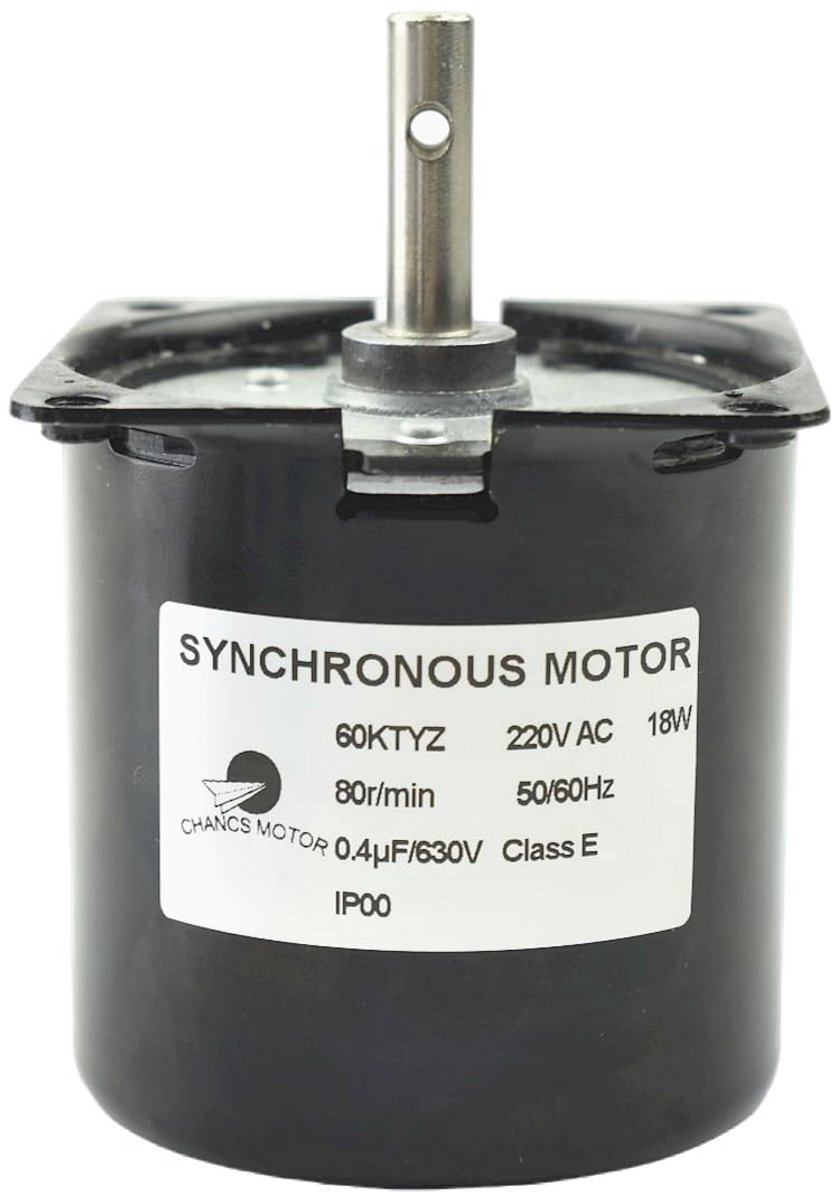 Mini Elektromotor met Hoog Koppel - 220V 80RPM CW/CCW voor Barbecue