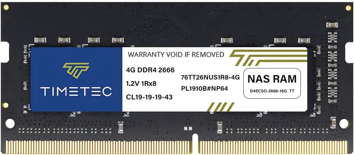 Geheugenram DDR3 1866Mhz SODIMM 4GB - Ongebufferd