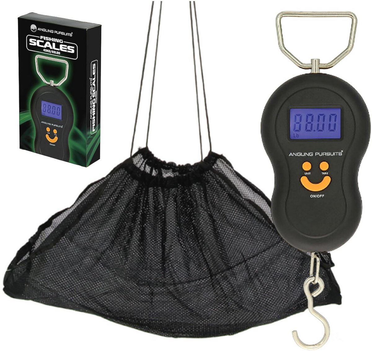 Digitale Visweegschaal tot 40 kg met Verlichte LCD-display en Draagbare Haak