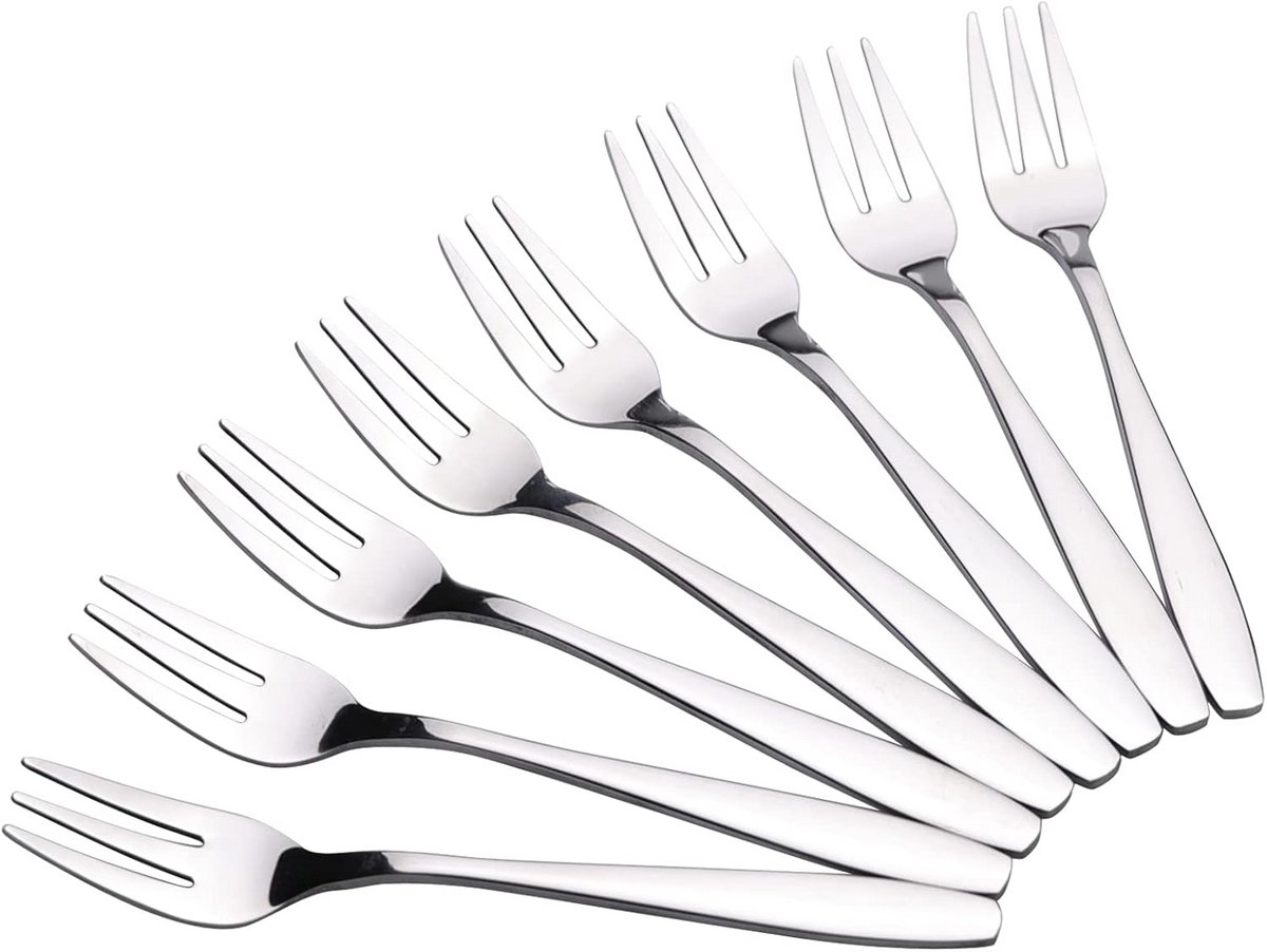12-delige Set Roestvrijstalen Proefvorkjes – Ideaal voor Voorgerechten en Tapas (15 cm)