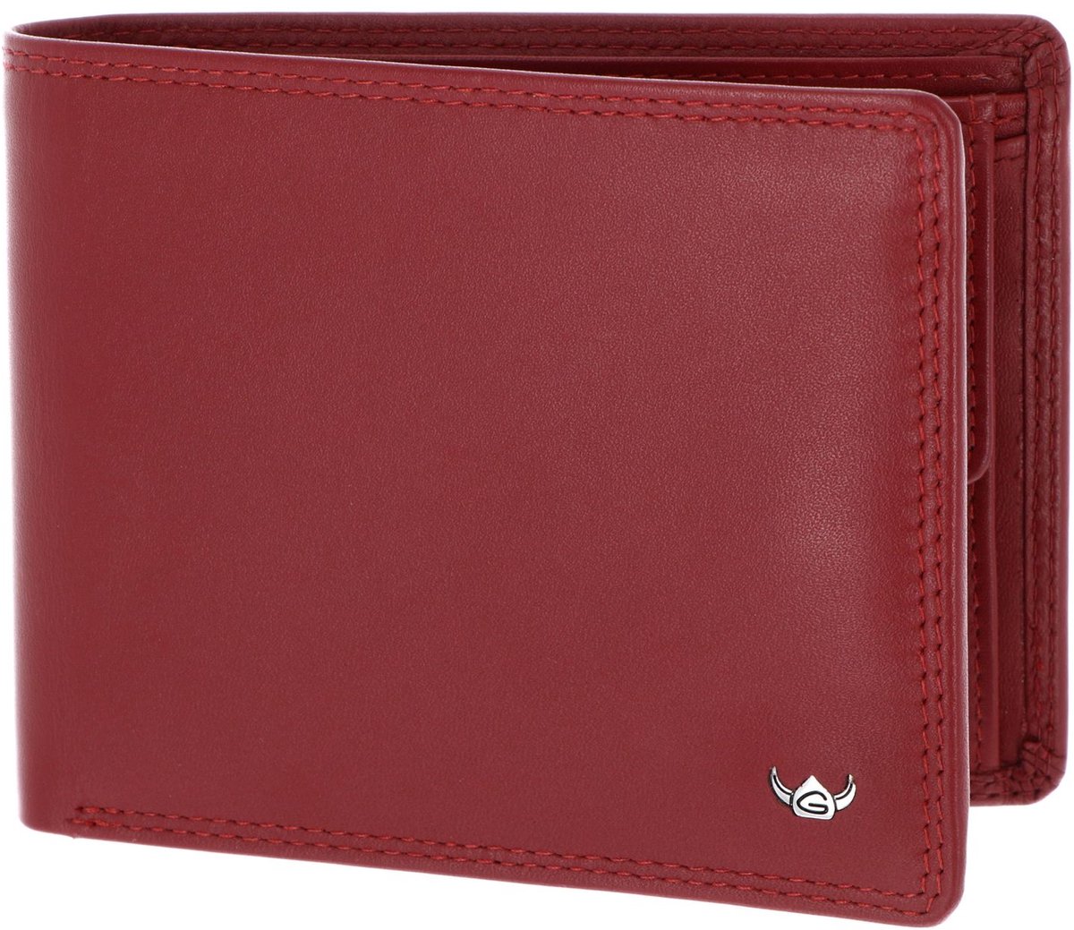 Golden Head Leren portemonnee Polo RFID Protect Scheintasche 1138 Rot donkerrood