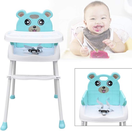 Kinderstoel voor babystoel, tafel en stoelen voor baby's, eten, huis, draagbaar, kinderzitje, multifunctioneel, verstelbaar, 4-in-one van Merkloos — afbeelding 5