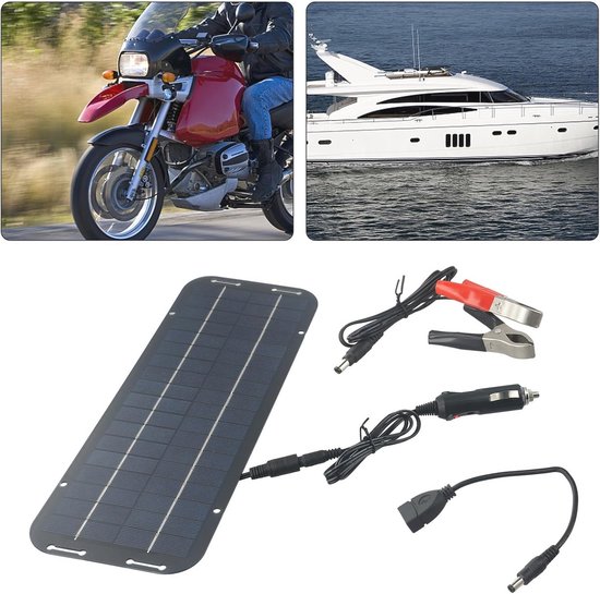 60W Zonnepaneel 12V Trickle Acculader voor Auto, Boot en Camper - Waterdicht en Efficiënt — afbeelding 3