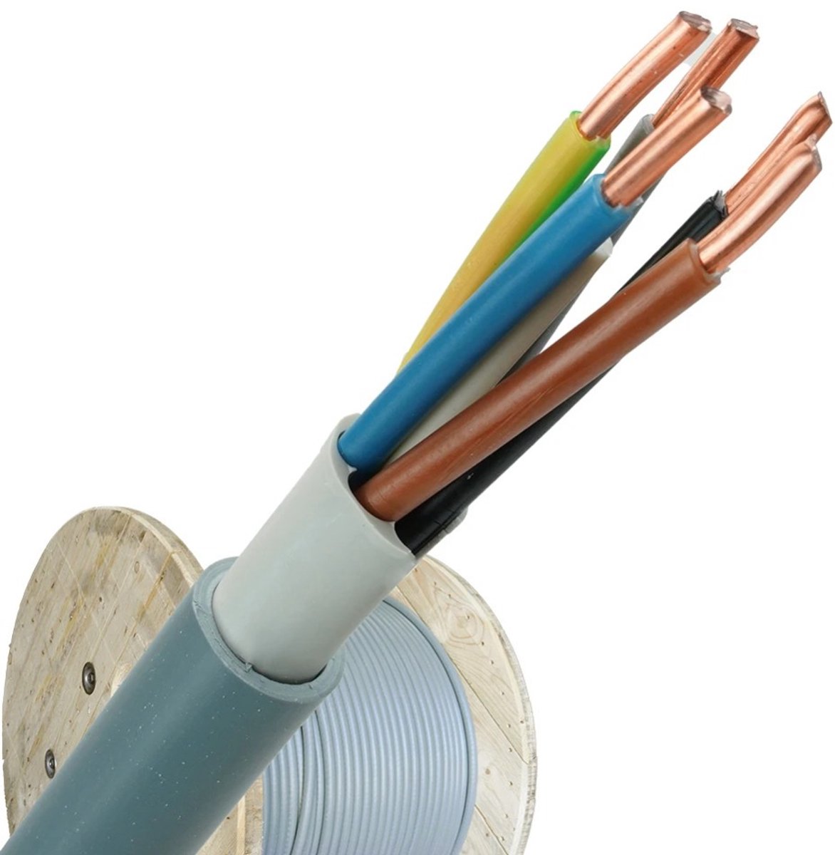 XMvK kabel 5x2.5 per haspel 1000 meter