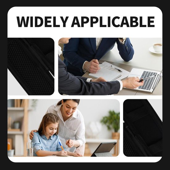 Allecta - Pencilhouder Etui voor Apple Pencil Pro/USB-C - Neopreen Beschermhoes met Opbergvak - Krasbestendig - Compatibel met iPad Tablet. — afbeelding 4