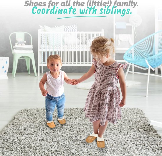 Suède Baby Slofjes met Fleece Voering - Warm en Comfortabel voor Jongen en Meisje — afbeelding 5