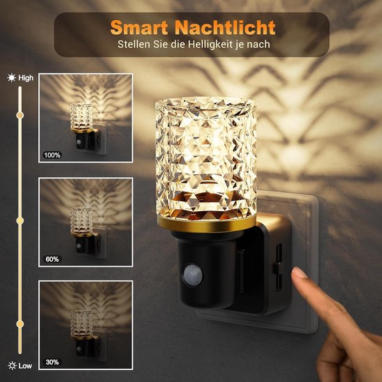 Dimbaar LED Nachtlampje met Bewegingsdetector en Schemersensor voor Kinderen van Varta — afbeelding 5
