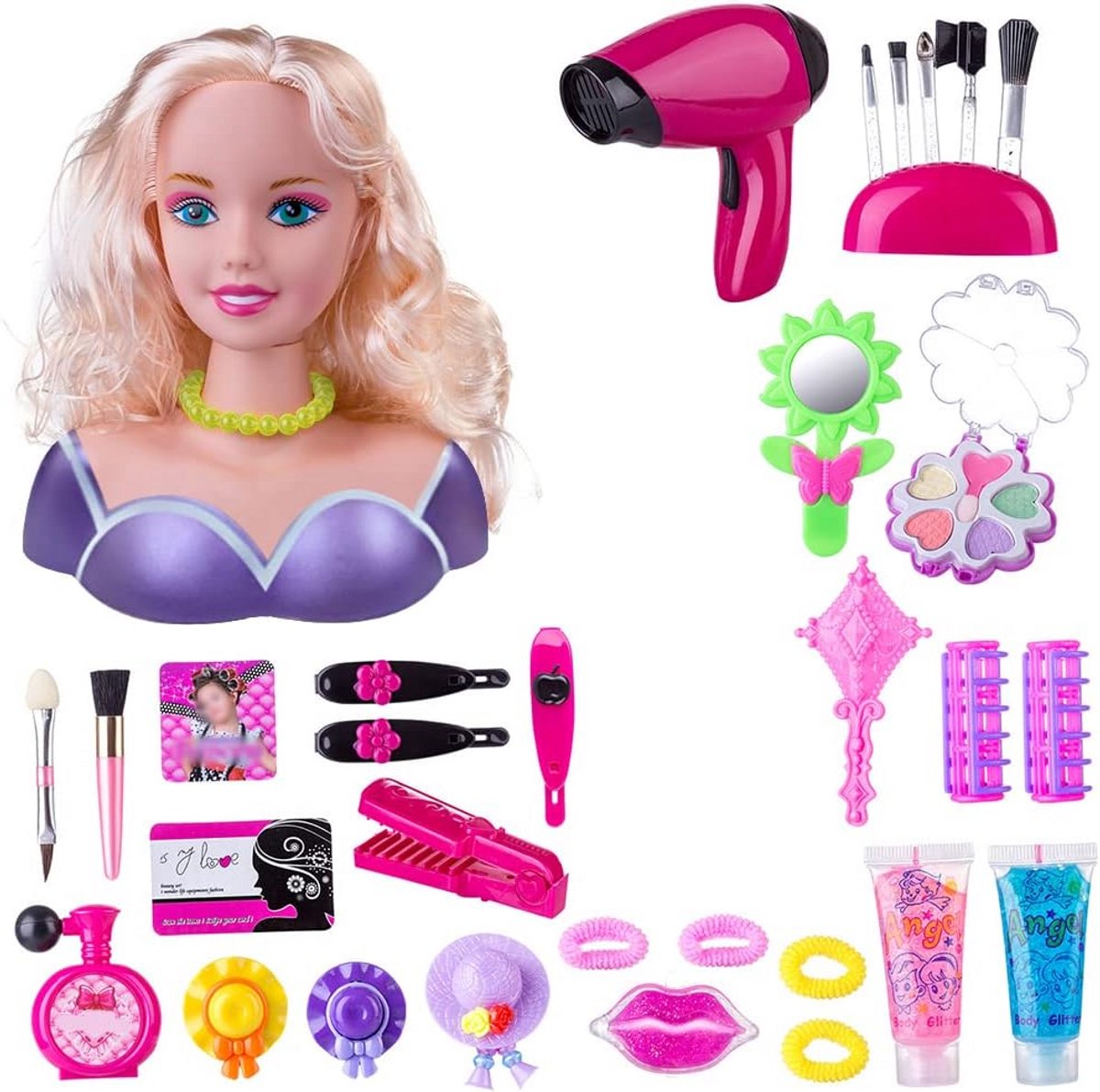 Kappers Speelset Pop met Haar en Make-up Styling – Speelgoed voor Kinderen