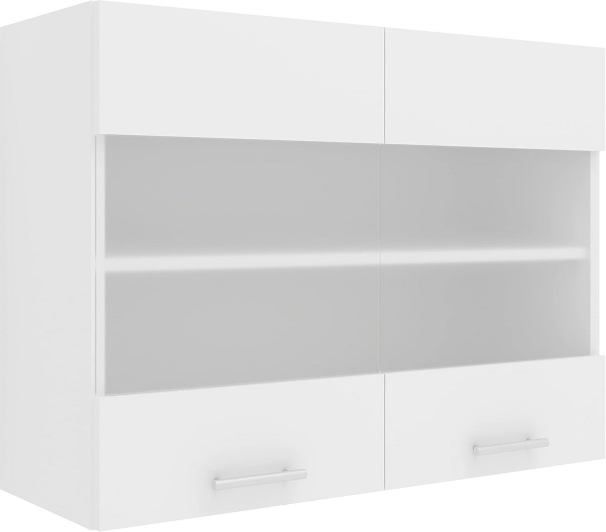 Wandkeukenkast 80 cm met Matglazen Deuren - Modern en Ruimtebesparend