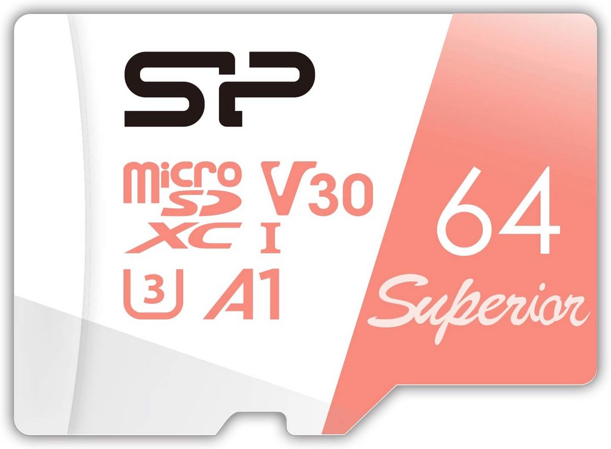 MicroSDXC geheugenkaart 64GB voor Telefoon en Camera - Hoge Snelheid