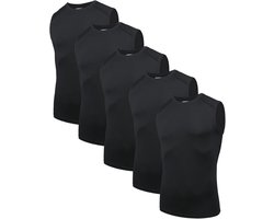 Ademend Sport Tanktop voor Heren - Compressiefunctie, Mouwloos Loopshirt voor Fitness en Training
