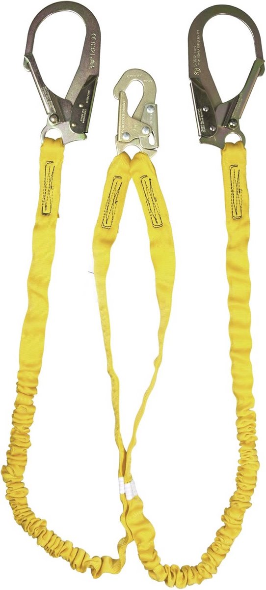 Dubbele Been Interne Schoklanyard 6 Voet met Rebar Haak