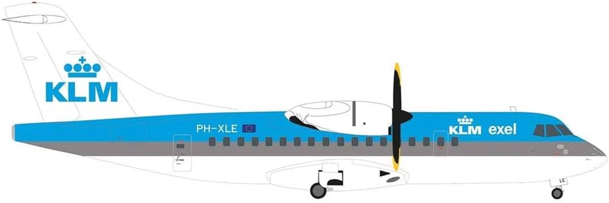 Modelvliegtuig ATR-42-300 1:200 voor Collectie - Miniatuur Vliegtuig van Metaal zonder Basis