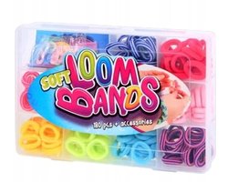 foto van Soft Loom Bands Set – 180 Stuks met Accessoires – Kleurrijke Elastiekjes voor Armbanden & Creatief Knutselen