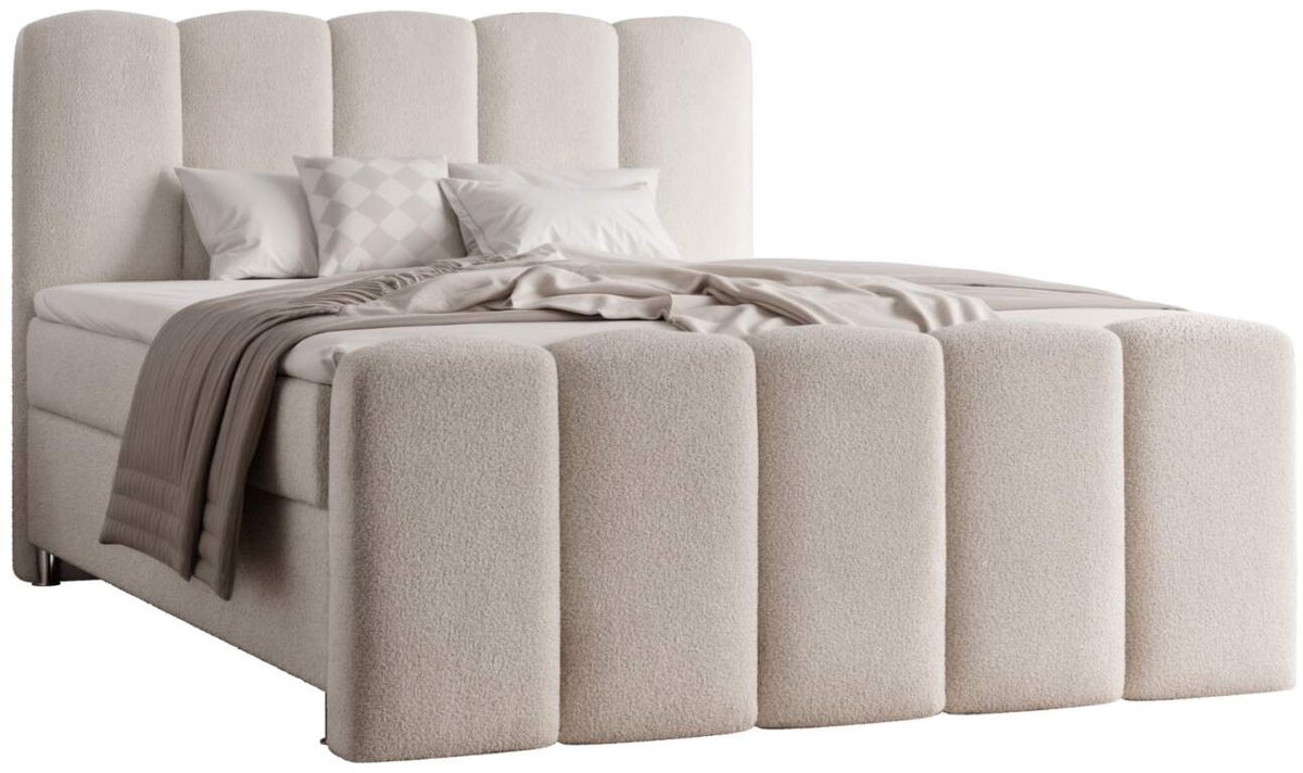 Zetelsenbedden boxspring vero - 160x200 - zachte teddy stof thumbnail 5