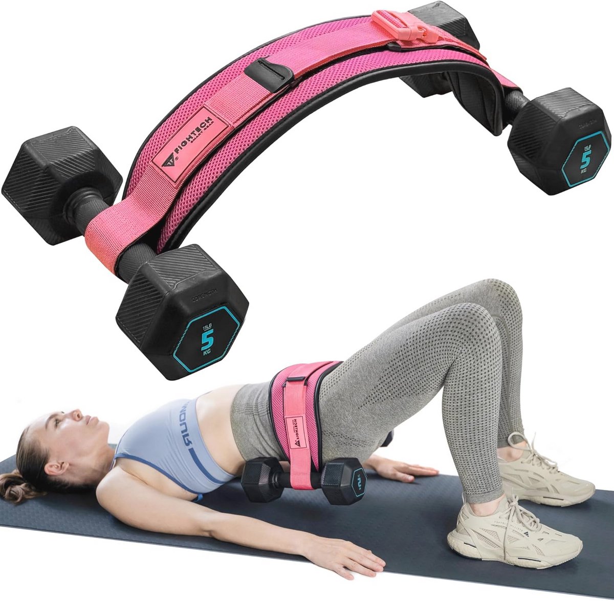 Antislip heupriem voor biltraining - Ideaal voor halters, kettlebells en thuistraining
