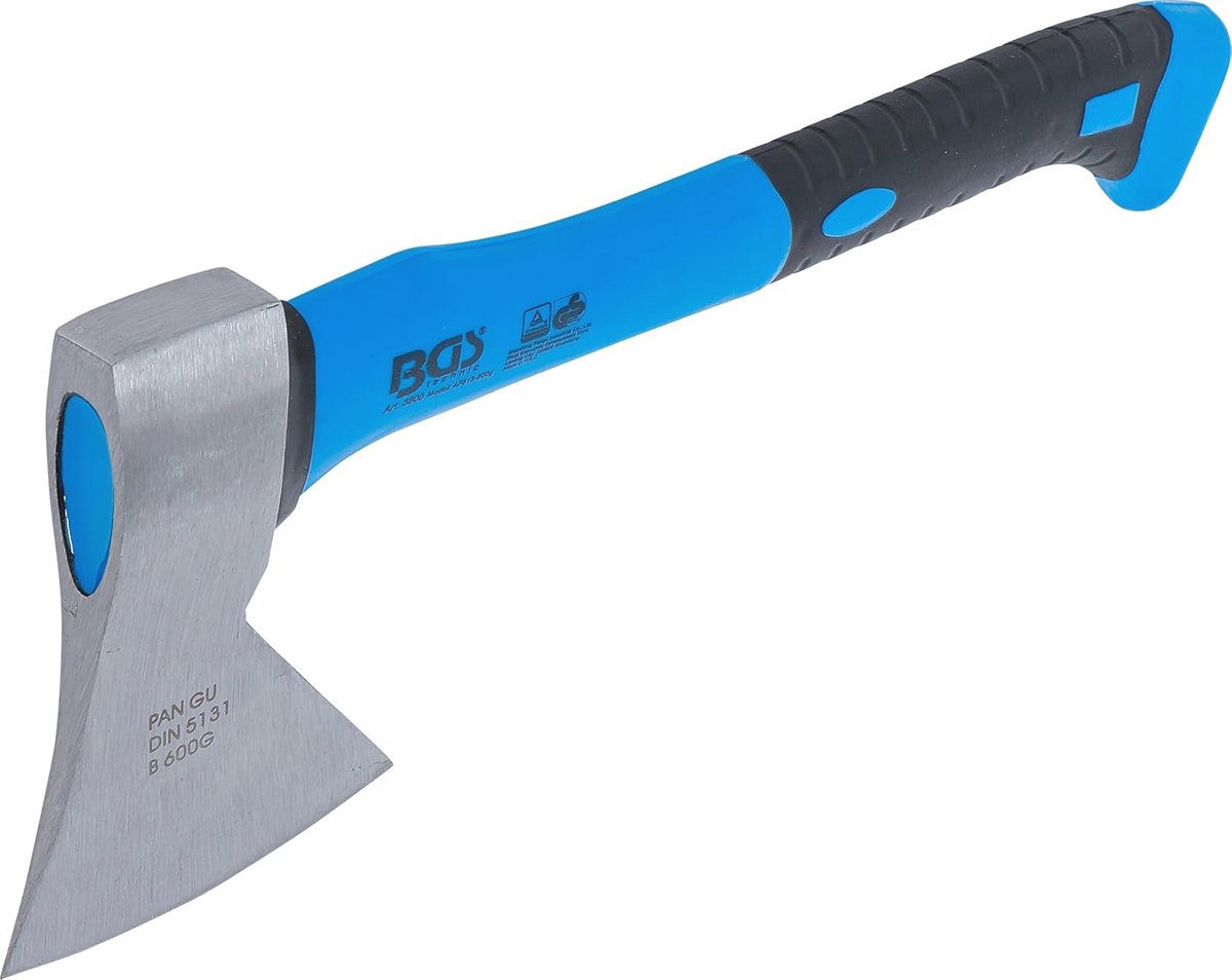 Bijl met glasfibersteel 600 g - slipvaste rubberen handgreep