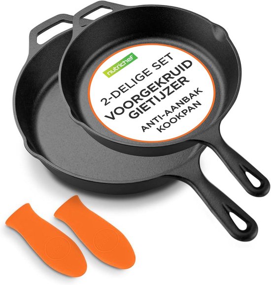 Geëmailleerde Gietijzeren Koekenpan - Anti-aanbaklaag - 20cm