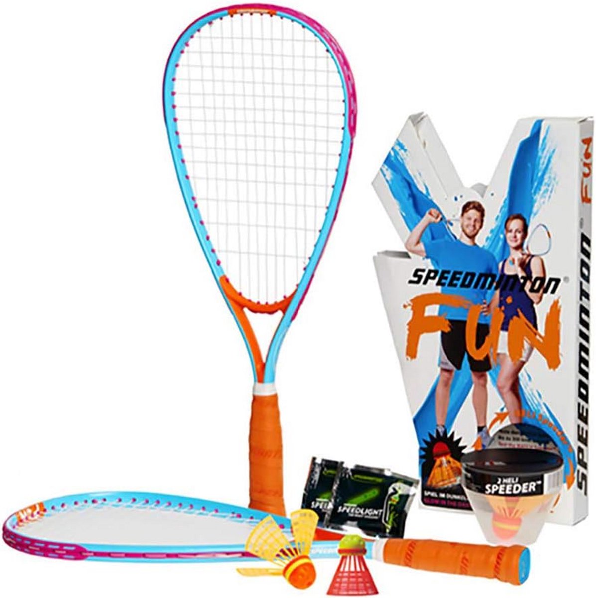 Badminton Set voor Korte Afstand - Inclusief Rackets en Speeder Ballen