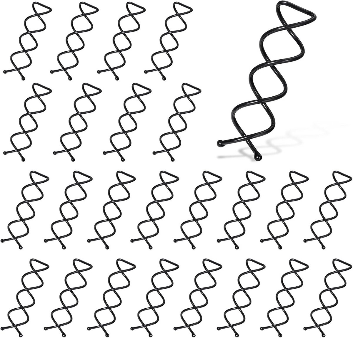25 stuks spiraalvormige twist haarspelden voor moeiteloze kapsels