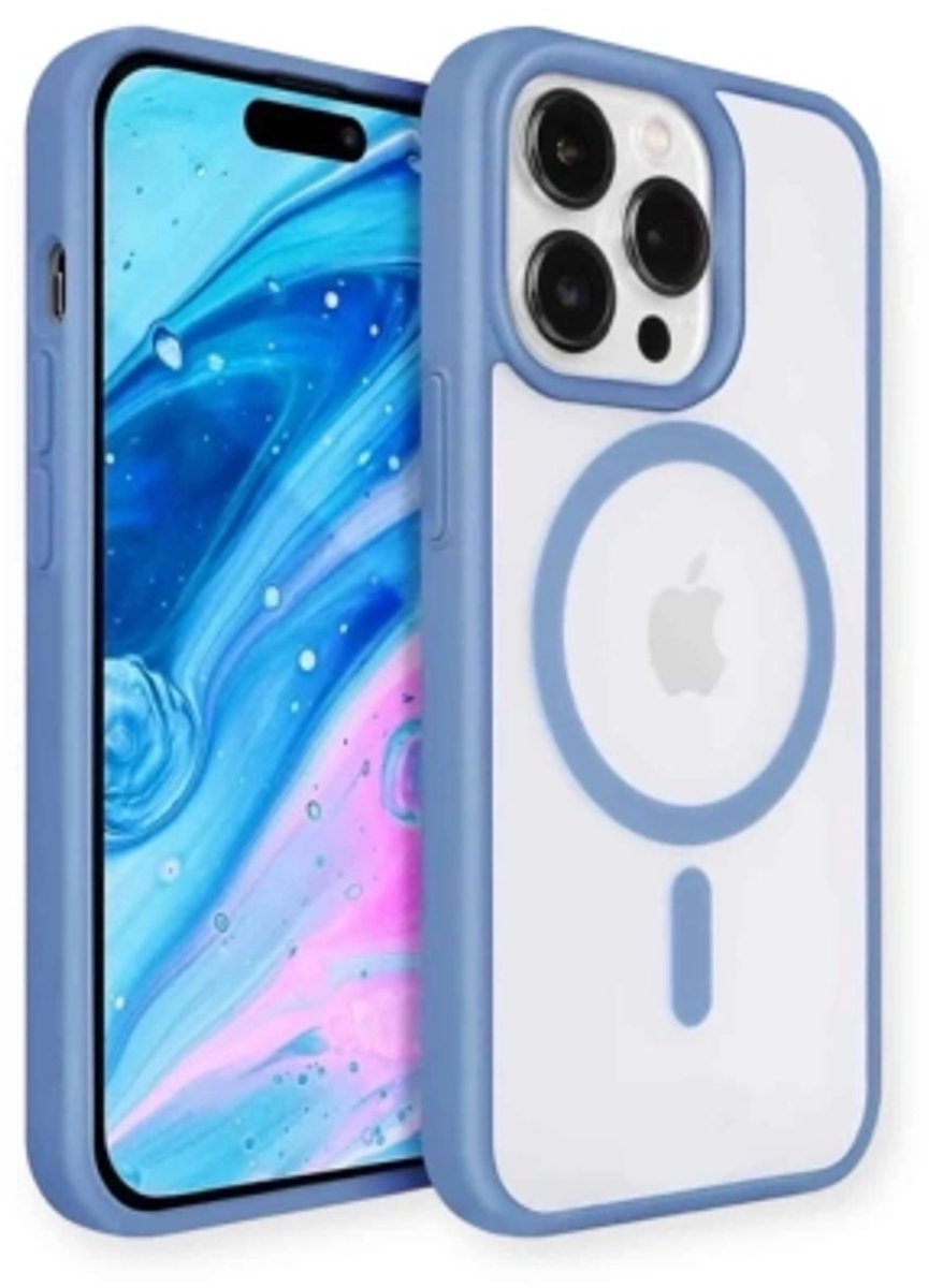 Hihia Case (MagSafe Compatible) for iPhone 15 Pro Light Blue