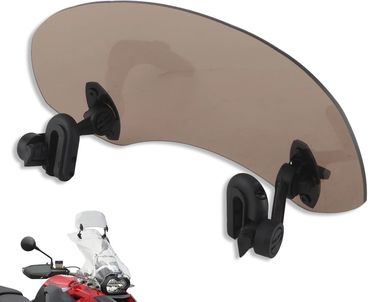 Verstelbare Windschermverlenging voor Motorrijders - Winddeflector voor Optimalisatie van Rijdcomfort
