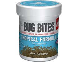 Visvoer voor tropische vissen met insectenlarven - Langzaam zinkend microgranulaat 0,7-1 mm - 45 g