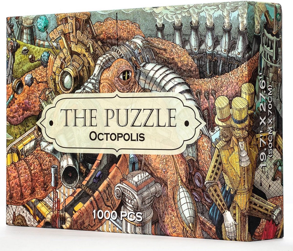 Uitdagende 1000-delige Puzzel voor Volwassenen - Prachtige Octopus Thema - Moeilijke Legpuzzel