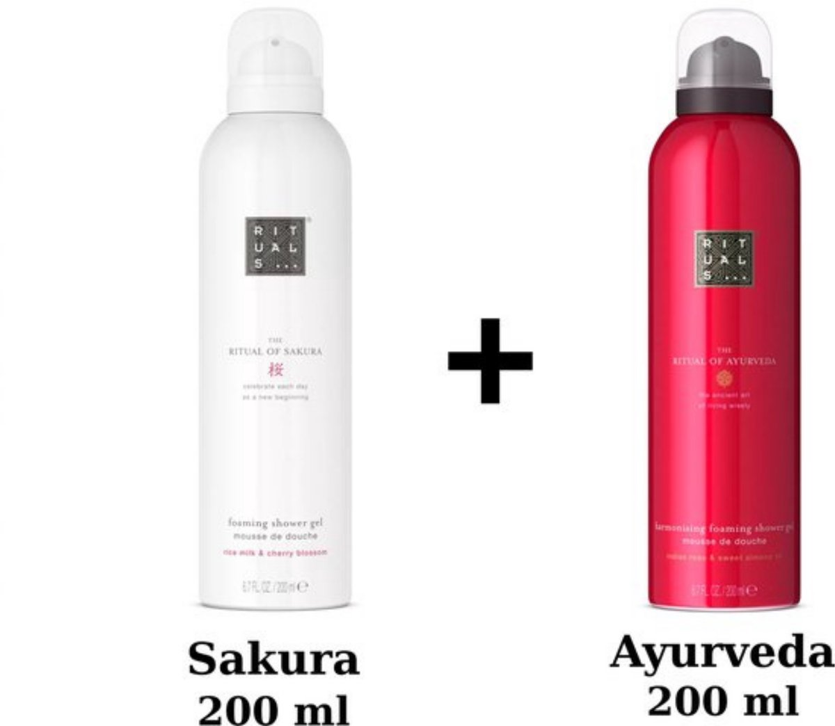 Rituals - Duo Set - Sakura Shower Gel 200 ml + Ayurveda Shower Gel 200 ml - Douchegel - Doucheschuim