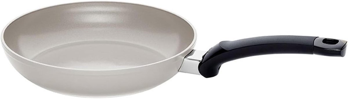 Keramische Kookpan met Antiaanbaklaag - 24 cm, Inductie, Warm Grijs