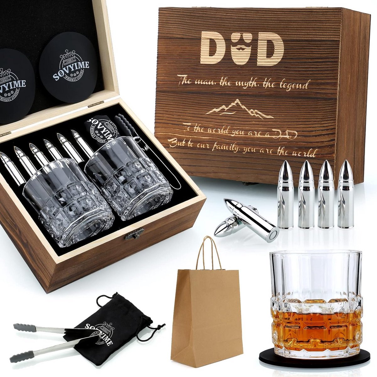Whiskyglazen Cadeauset voor Vader