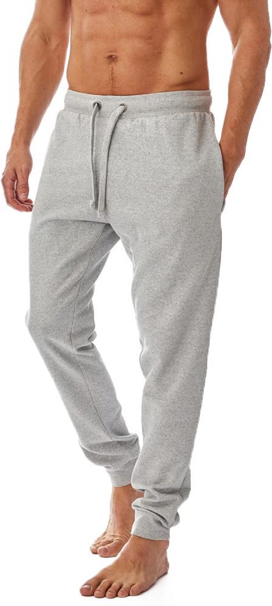 Eco-vriendelijke heren joggingbroek in lichtgrijs - 3XL