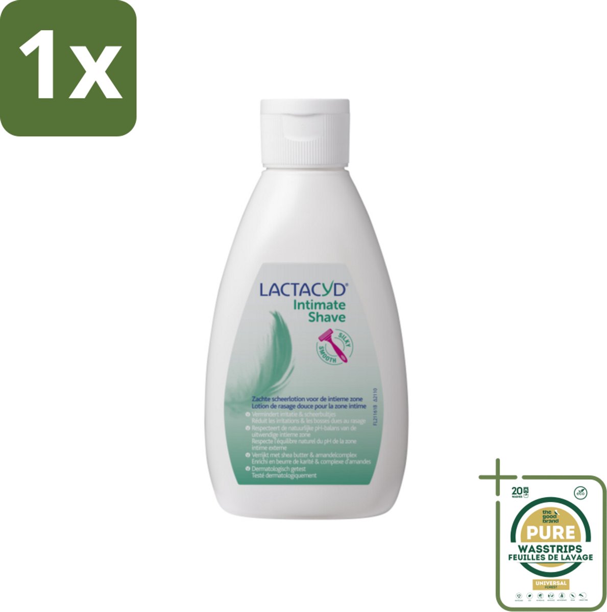 1 x Lactacyd – Intimate Shave – Scheerlotion – 200 ml- Intieme Scheerlotion - Scheerlotion Intieme Zone - Gevoelige Huid - Scheerbultjes - Irritaties